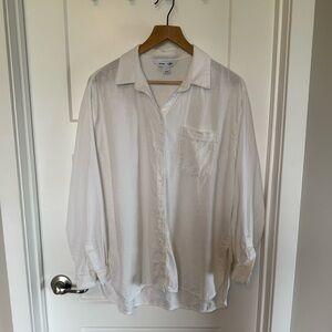 Old Navy Classic White Boyfriend Shirt